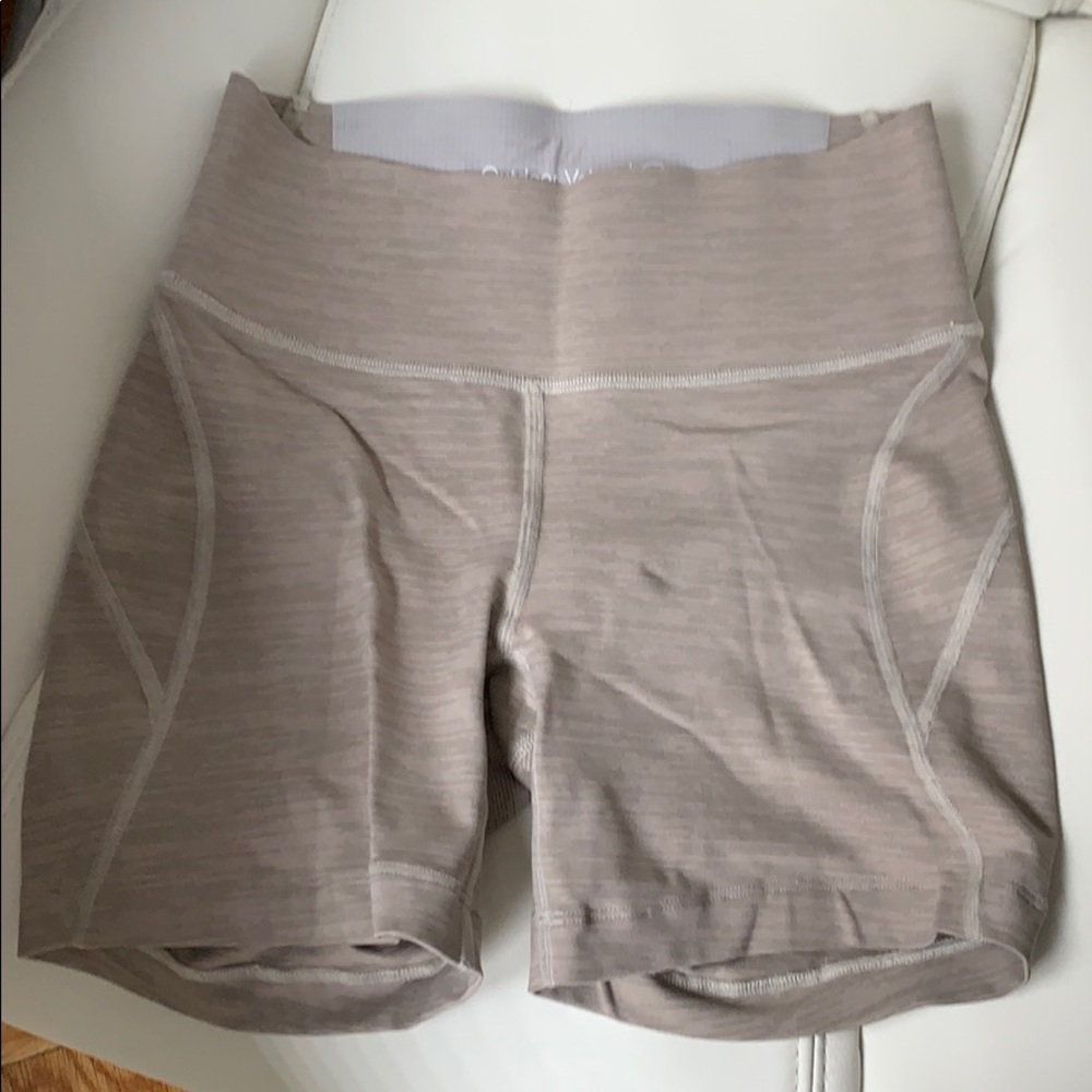Tan Outdoor Voices shorts